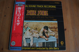 BORN FREE JOHN BARRY VIRGINIA Mc KENNA BILL TRAVERS RARE  LP JAPONAIS 1977 - Musique De Films