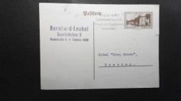 Saargebiet Mi. Privat GA Karte ähnlich WieP 30  Von Saarbrücken 1930 Nach Dresden- Eckbüge - Postal Stationery