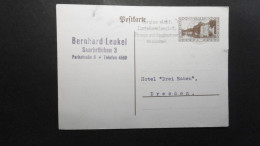 Saargebiet Mi. Privat GA Karte ähnlich WieP 30  Von Saarbrücken 1930 Nach Dresden- Eckbüge - Ganzsachen