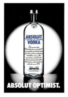 [MD9317] CPM - ABSOLUT OPTIMIST - ABSOLUTE VODKA COLLECTION 255 - PROMOCARD 4471 - PERFETTA - Non Viaggiata - Publicité