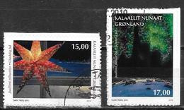 Groënland 2019, N° 808/809 Adhésifs Oblitéréz Issus De Carnet Noël - Used Stamps