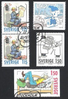 Schweden, 1980, Michel-Nr. 1124-1127 D/D, Gestempelt - Gebruikt