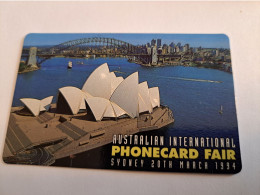 AUSTRALIA / PAY TEL / PHONECARD FAIR / SYDNEY 1994/ SYDNET OPERA HOUSE / NUMBERED CARD       ** 16559** - Australia