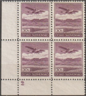 11/ Pof. 0B, Corner 4-block, Print Plate 2 (100 Pcs) - Unused Stamps