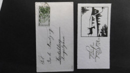 Saargebiet Mi. 112 Brief(12,5x7cm) Neujahrskarte Inliegend 31.12.1931 Nach Heidelberg - Brieven En Documenten