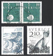 Schweden, 1983, Michel-Nr. 1246-1248 D/D, Gestempelt - Gebraucht