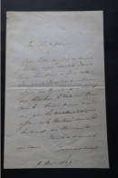 Lettre Autographe De LAMARTINE 1857  Ecrivain  Second Empire - Writers