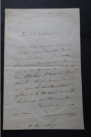 Lettre Autographe De LAMARTINE 1857  Ecrivain  Second Empire - Schriftsteller