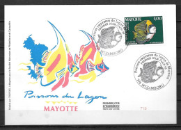 1998 - 60 - FDC - Poissons Du Lagon - 2 - Other & Unclassified