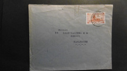 Saargebiet Mi. 143 Firmenbrief Saarbrücken 6.5.1931 Nach Karlsruhe - Storia Postale