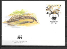 GAMBIE - 1984 - Crocodile - 1 - FDC