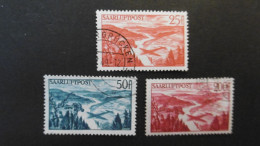 Saarland Mi. 252/254 Gestempelt 25 Bis 200  Franc Mi. 50.-€ - Used Stamps