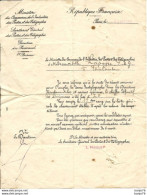 Certificat Secrétariat Général Des POSTES ET TELEGRAPHES - Dame-Dactylographe - 1918 - Diplomi E Pagelle