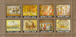 Egyptology - Labels - ( Complete Sheet - Egyptian Art - Egyptology ) - MNH (**) - Egittologia