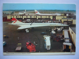 Avion / Airplane / BRITISH AIRWAYS  / Concorde / Seen At Heathrow Airport / Aéroport / Flughafen - 1946-....: Moderne