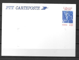 1986 - 2421-CP1 - 100 Ans De La Statue De La Liberté - 6 - Overprinter Postcards (before 1995)
