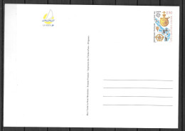 1992 - 2755-CP1 - Course Autour Du Monde à La Voile - Europa - 7 - Overprinter Postcards (before 1995)
