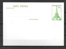 1982 - 429-CP1 - Bureau De Poste Tour Eiffel - 5 - AK Mit Aufdruck (vor 1995)