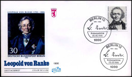 Bundespost Berlin  -  FDC  -  Leopold Von Ranke                           - Sonstige & Ohne Zuordnung