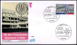 Bundespost Berlin  -  FDC  -  300 Jahre Französisches Gymnasium Berlin                            - Sonstige & Ohne Zuordnung