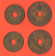 East Africa 5 + 10 Cents 1942 Great Britain Protectorate Oriental Afrique Bronze Coin King Georgius VI° - Kolonies