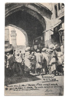 Postcard India Now Pakistan Lahore Lahori Gate Animated Crowd Of People Posted 1909 - India