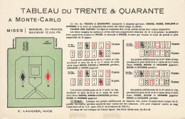 D6310 Monte Carlo Tableau Du Trente & Quarante - Monte-Carlo