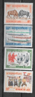 1966 - 123 à 126*MH - Folklore - Laos