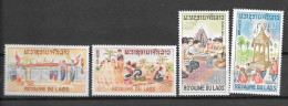 1966 - 134 à 127*MH - Folklore - Laos