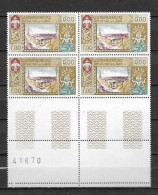 1958 - 54**MNH - Inauguration Du Palais De L'UNESCO à Paris - Bloc De 4 - 3 - Laos