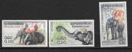 1958 - 44 à 46**MNH - Elephants - Laos
