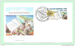 2008 - 1037 - 20 Ans Des Accords De Matignon - 21 - FDC