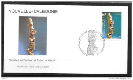 1994 - 663 - Sculpture, Le Porteur De Masque - 12 - FDC