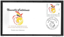 1991 - 619 - 9° Jeux Du Pacifique Sud - 10 - FDC