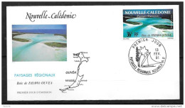 1991 - PA 276 - Paysages Régionaux, Baie De Fayawa-Ouvéa - 10 - FDC