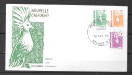 1989 - 569 + 570 + 572 - Cagous - 5 - FDC