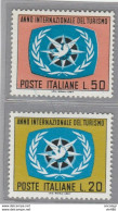 1967 - ITALIA REPUBBLICA - ANNO INTERNAZIONALE DEL TURISMO  - SERIE COMPLETA  2 VALORI   - NUOVO - 1961-70:  Nuevos