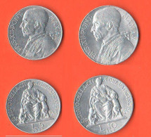 Vaticano 5 + 10 Lire 1948 Vatican City Papa Pio XII° Aluminum Coin C 3 - Vatikan