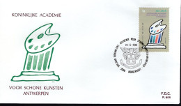  België - FDC - 2325, Koninklijke Academie Voor Schone Kunsten Te Antwerpen - 1981-1990