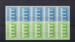  Nederland - NVPH 1307/1308 In Strips Of 5, Number 935 And 535, ** MNH - 1984