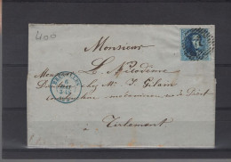  Brief Van Bruxelles Naar Gilain Te Tirlemont, 6 Mei 1857 - 1851-1857 Medallones (6/8)
