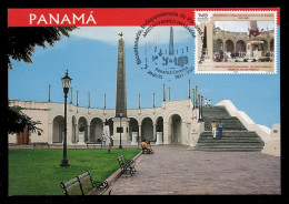 PANAMA (2022) Carte Maximum Card Bicentenario Independencia España, Obelisque, Place France, Coq Gaulois - Panama