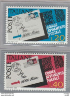 1967 - ITALIA REPUBBLICA - CODICE AVVIAMENTO POSTALE  - SERIE COMPLEA  - 2  VALORI  - NUOVO - 1961-70: Mint/hinged