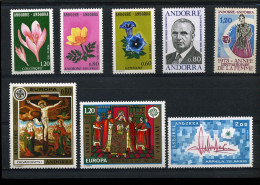 French Andorra - 1975 Complete Yearset - MNH - Annate Complete