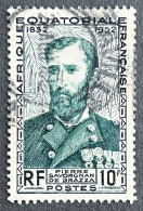 FRAEQ0228U - Pierre Savorgnan De Brazza - African Explorer - 10 F Used Stamp - AEF - 1951 - Usados