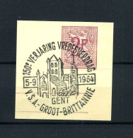 2fr (briefkaart) - Stempel : 150e Verjaring Vredesverdrag, V.S.A. Groot-Brittannië - Commemorative Documents