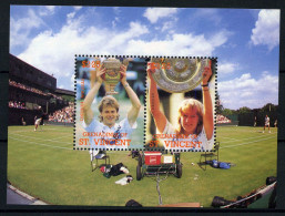 St Vincent - 1988 Tennis Players Stefan Edberg And Steffi Graf Sport Wimbledon Stadium - MNH - Tennis