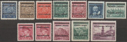 01/ Pof. 1-7,9-11,14,17 - Unused Stamps