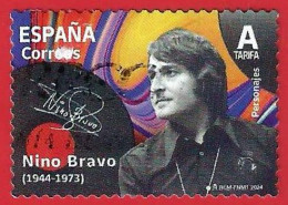 España. Spain. 2024. Edifil # 5720. Personajes. Nino Bravo (1944-1973) - Used Stamps