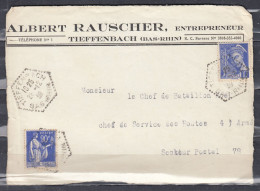 Briefstuk Van Tieffenbach (Bas-Rhin) Naar Secteur Postal 78 - Briefe U. Dokumente